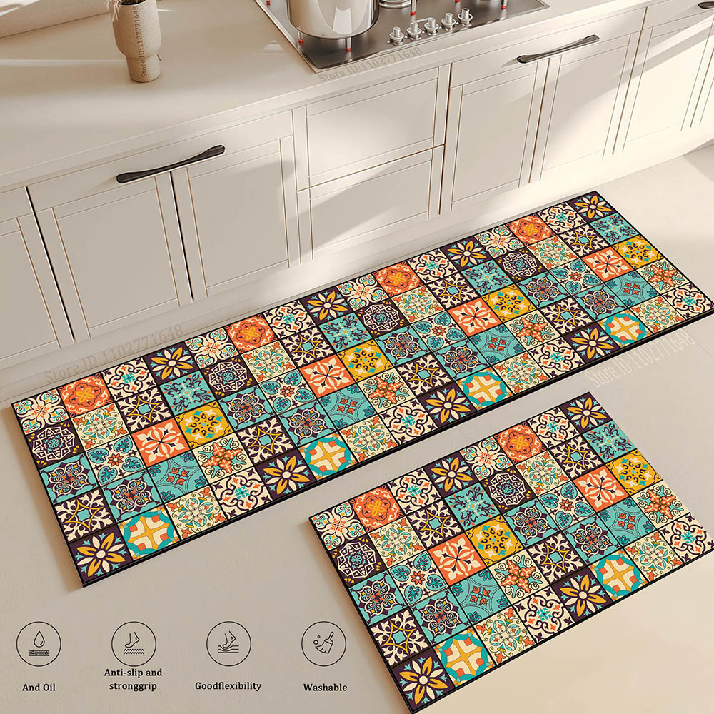 Flower Long Large Kitchen Mat  - Maranta Prayer Plant ulasan dan harga
