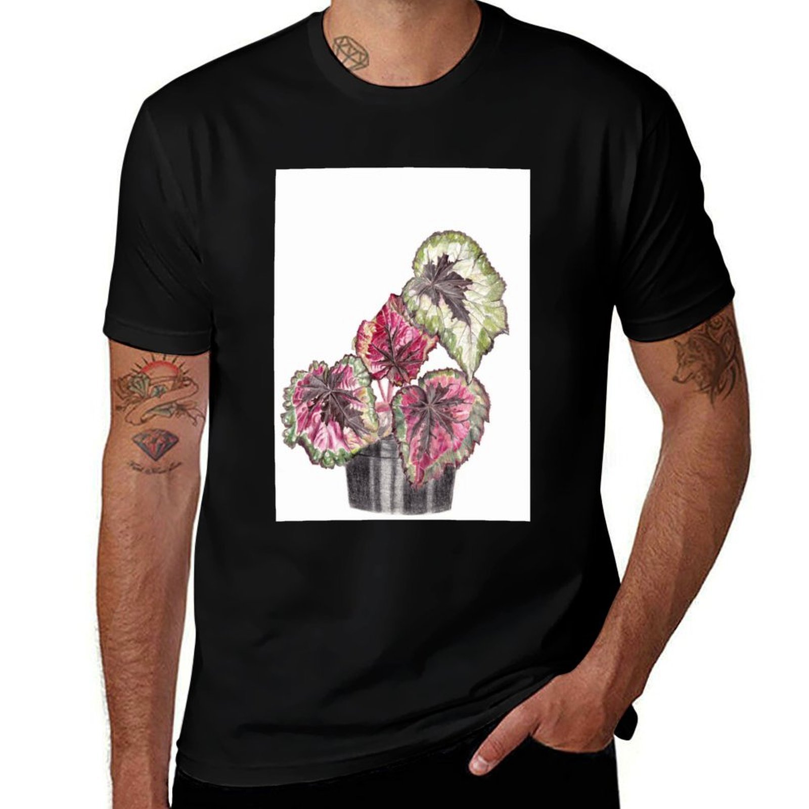 Begonia Rex T-Shirt Comfort St - Begonia Rex ulasan dan harga